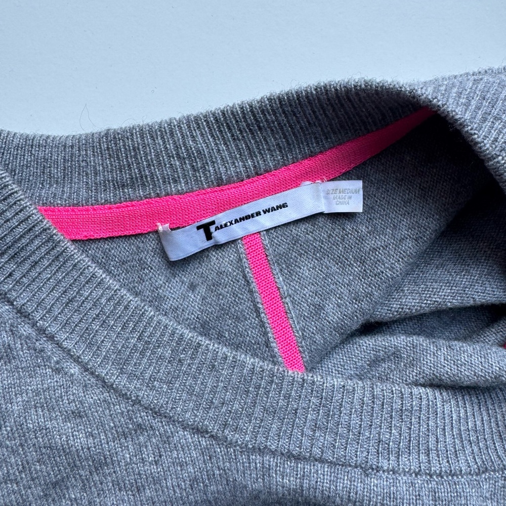 Alexander Wang Gray and Pink Women's Sweater